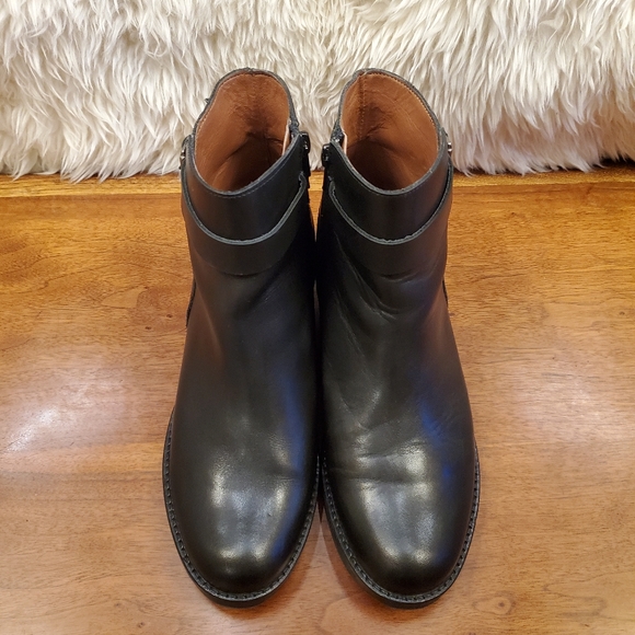 Tara M. Karinda Belted Ankle Moto Boots - Picture 2 of 9